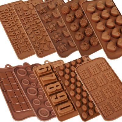 China Viable Wholesale Silicone Chocolate Candy Molds Baking Molds for Cake and Energy Bar Non-Stick Silicone Protein Molds for sale