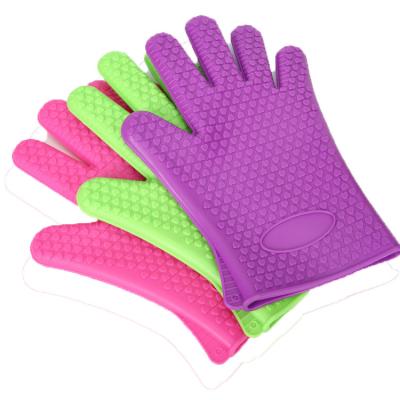 China High Performance Five-finger Silicone Cleaning Food Grade Heat Resistant Gloves for sale