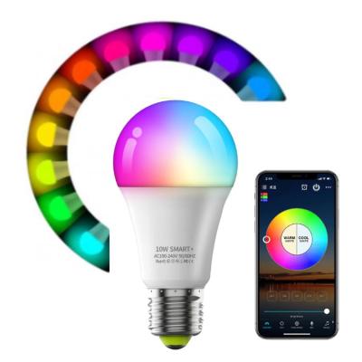 China Cost Effective A-shape Alexa Google Assistant Control 7W 9W 10W Smart WI-FI LED Light Bulb for sale