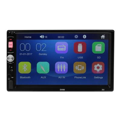 China Stereo Hands Free 2 Din FM Radio 7 Inch Touch Screen With Mirorlink BT For X4 Car MP5 Player for sale