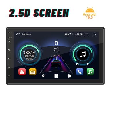 China Lowest Price Automotive Android 10.1 7 Inch 2 Din 1G+16G IPS Screen 2.5D Screen Car Multimedia GPS Auto Radio GPS Auto Radio Player for sale