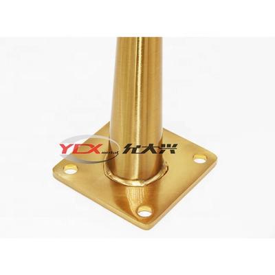 China Morden Iron Stainless Steel Material Gold Color Or Customized Chrome Sofa Legs for sale