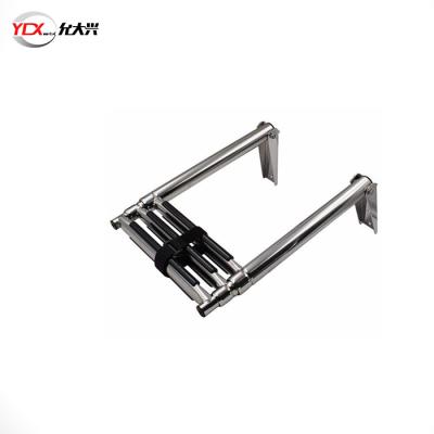 China Folding ladders factory sale premium 3 step marine 4 step 304 stainless steel yacht floding ladder for sale