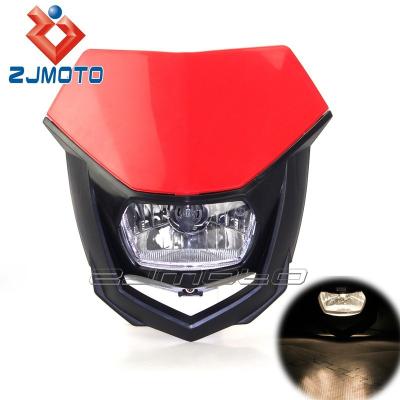 China Universal Motorcycle Headlight H4 35/35W Dirt Bike Headlight Off Road Dirt Bike Headlight Blue Polypropylene Front Lamp for sale