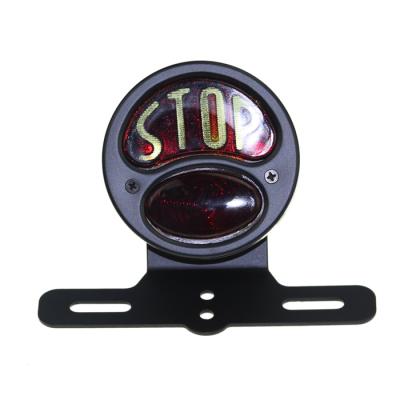 China Retro Iron Motorcycle Stop Brake Lights Tail Lights For Harley Bikes Bobber Choppers Custom for sale