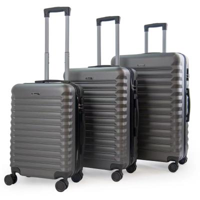 China ABS Shell Traveling Luggage Spinner Wheel Luggage Carrier Hard 3 Piece Set for sale