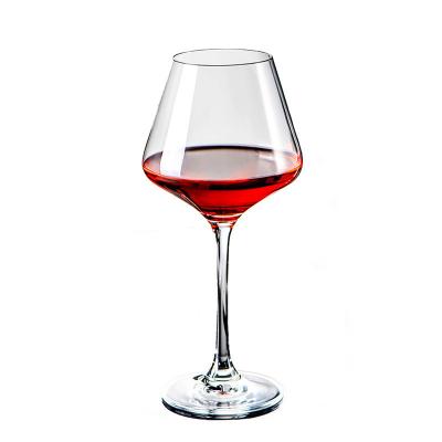 China Luxury Clear Red Wine Stem Wine Glass Cup High Quality Minimalist Lead Free Crystal Long Goblet Glasses for sale