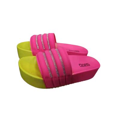 China New Fashion Designer Summer Casual Wholesale Modern Design Eva Women's Custom Made High Quality Beach PVC Wedge Heeled Flip Flops for sale