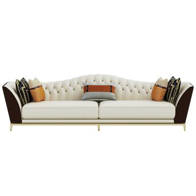 China Three Seat Living Room Sectional Sofa Sofa Convertible Modern Leather Living Room Sofas for sale