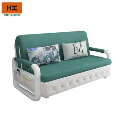 China 2021 New Design Fabric Sofa Folding Bed Bedroom Foldable Sofa Bed Many Colors for sale