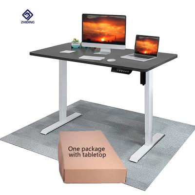 China Adjustable (height) version desktop version computer work desk electric included adjustable height table for sale