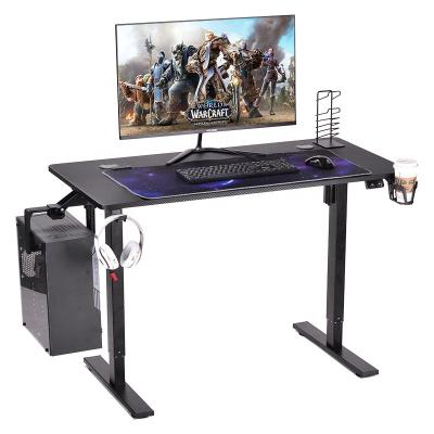 China ZD BEST DESK Custom black ergonomic adjustable table computer mechanical electric adjustable gaming desk (Other) for sale