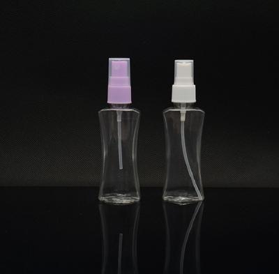 China 2oz Clear Slim Waisted Plastic Cosmetic Cream Containers With Mist Sprayer for sale