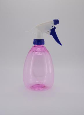 China 500ml Plastic Cosmetic Bottles Pet Spray Bottle Detergent Trigger Sprayer for sale