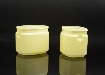 China 50g Plastic Cream Jar Empty Cosmetic Jars with Green / Blue / Brown Cap for sale