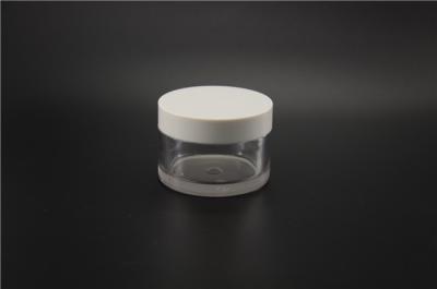 China Handy PETG cosmetic jar for anti wrinkle ,  50ml cosmetic packaging skin whitening cream jar for sale