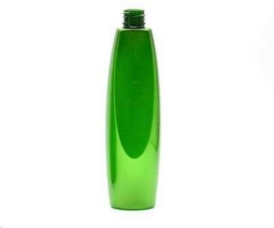 China Green Empty Shampoo Bottles / Plastic Cosmetic Containers With Silk Printing Logo for sale