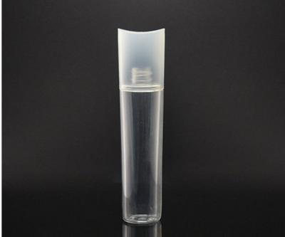 China Transparent Cylinder Empty Cosmetic Bottles 140ml For Body Spray / Room Freshener for sale