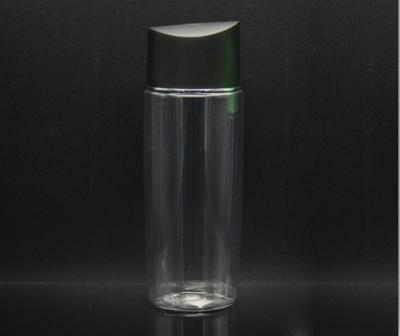 China 150Ml Capacity Pet Cosmetic Jars And Bottles With Cylinder / Carry Color Cap for sale