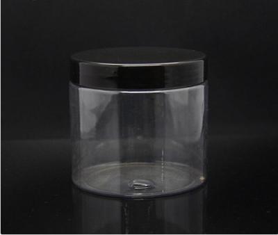 China Personal Care 420g Cosmetic Cream Containers , Pet Clear Jar With Pp Caps for sale