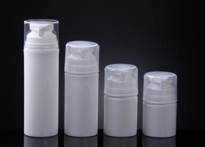 China 50ml cosmetic white plastic Airless Cosmetic Bottles cream packaging for sale