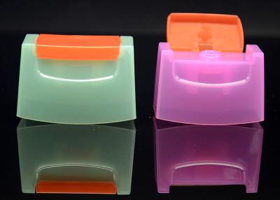 China Green , Purple square flip cosmetic bottle caps 5mm - 40mm Neck size for sale