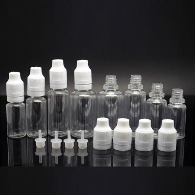 China Customized White PET E Liquid bottles / 15 ml plastic dropper bottles for sale