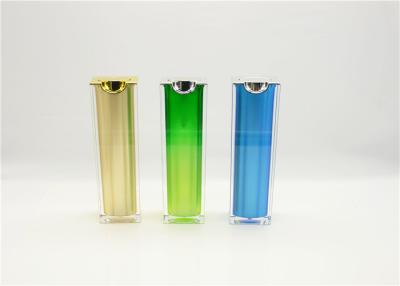 China Custom 30ml colorful Airless Cosmetic Bottles / acrylic lotion bottles for sale