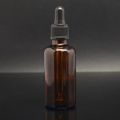 China 50ml european Empty Essential Oil Bottles , pharmaceutical amber glass bottle for sale