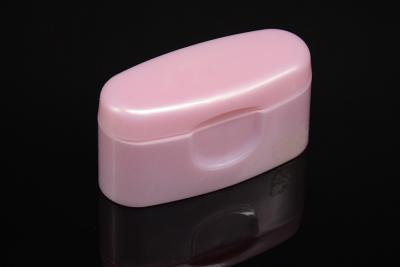 China smooth glossy oval cosmetic caps for BB cream plastic tube , Pink for sale