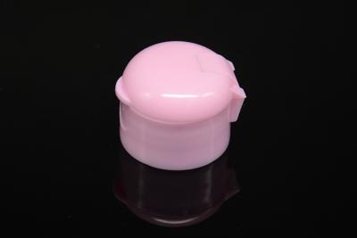 China Pink PP ABS AS Plastic Cosmetic Bottle Caps with hot stamp printing for sale