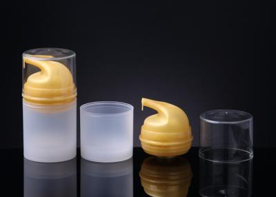 China 50ml 150ml PP Airless Cosmetic Bottles Plastic Lotion Containers Cream Packaging for sale