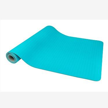 China Eco-Friendly Yoga Mat Non Slip Textured High Elasticity Yoga Surface With Thick Carrying Strap Exercise And Workout Mat For Yoga Pilates for sale