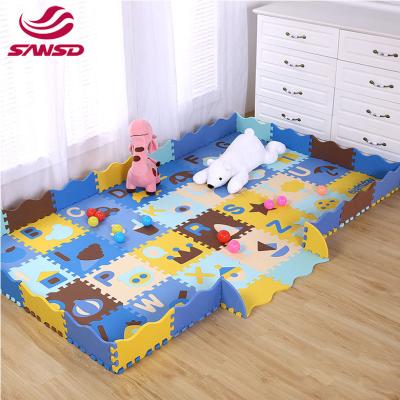 China Colorful Foam Educational Soft Non-Toxic Baby Toy Kids Playroom Fits Interlocking Foam Floor Tiles Jigsaw Puzzle Toddler Play Mat for sale