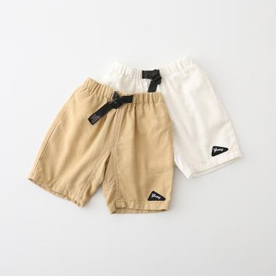 China Wholesale Boutique QUICK DRY 2021 Summer Elastic Waist Solid White Shorts for Kids Boys Toddler Boy High Quality Shorts for sale