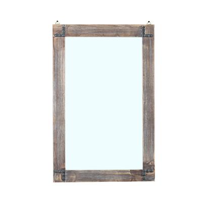 China Rustic Industrial Rustic Clear Mirror Safe and Anti Fog Firm Hotel Bathroom Mirror for sale