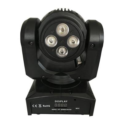 China 10W LANDSCAPE DMX Moving Head RGBW Led DJ Lights Mini Double Face Moving Head Light for sale