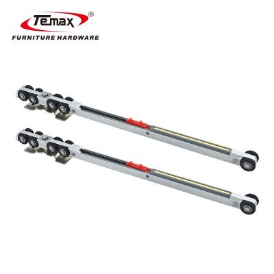 China Temax M981A Soft Closing Double End Double Sliding Hanging Door Roller for sale