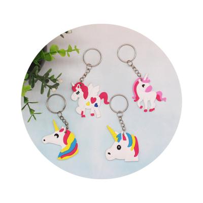 China Key Chain Cute Horse Santa Claus Soft Rubber Keychain Christmas Souvenir Gift Cartoon Christmas 3D Promotional Soft PVC Rubber Horse for sale