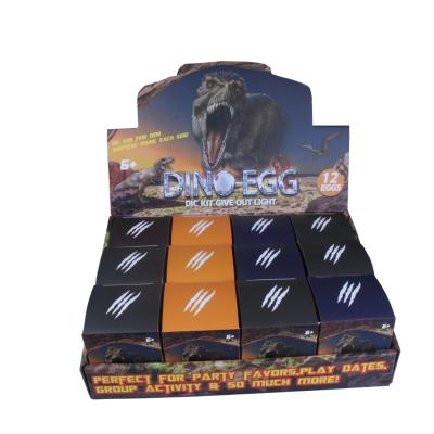 China Children's Learing Toys 12 Pieces/Educational Archeology Dinosaur Fossil Excavation Of Egg Set Kids Dinosaur Toys For Children for sale