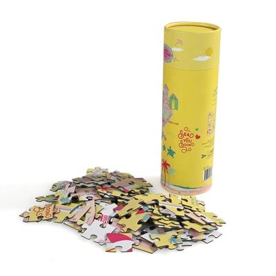 China Cartoon Toy Custom Puzzle Manufacturers Small Mini Jigsaw Puzzles Paper Tube Custom Made for sale