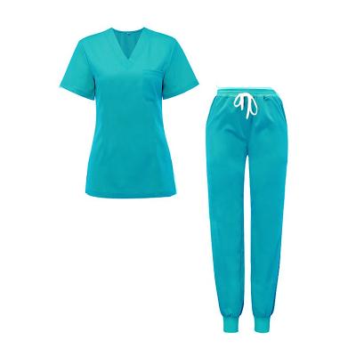 China Hospital GECKO MASTER Jogger Style Doctor Nurse Scrub Suit Sets Hospital Medical Uniform for sale