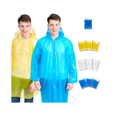 China 100% Waterproof GECKO MASTER Disposable Rain Ponchos For Adults Emergency Drawstring Hood Waterproof PE Plastic Raincoat For Protection for sale