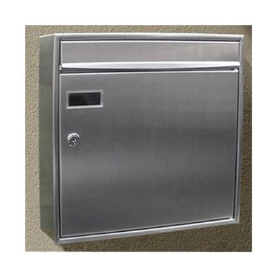 China Custom Made Stainless Steel Mailbox Wall Mount Locking Letter Box For Houses for sale