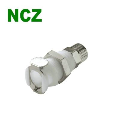 China Stainless Steel NCZ 1/4 Diameter Plastic MFC Connector Panel Ferruleless 13006 Plcd13004 Female Water Cooled Quick On/Off Coupling Fitting Mount for sale