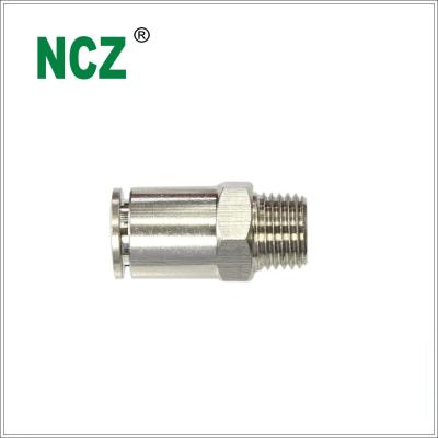 China Print Shops Quality Assured Nickel Plated Brass Outside Quick Thread Fittings for sale