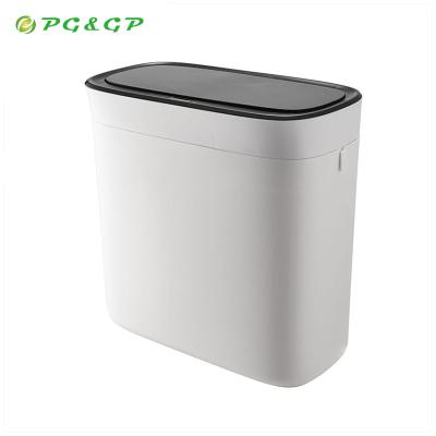 China 12L Hige Technology Storage Clear Bin Induction Wholesale Decorative Recycling Type Solar Powered Trash Bin for sale