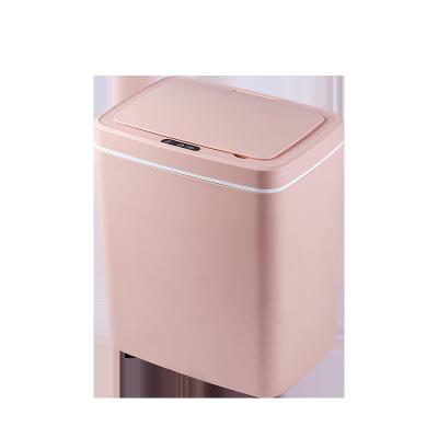 China Small Rectangular Electronic Automatic Infrared Movement Sensory Activated Trash Type Home Touchless Trash Can for sale