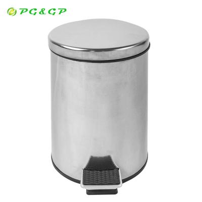 China Rolling Type Business Cheap Trash Bin Minimalist Black Office Mesh Metal Waste Paper Cover Small Trash Can for sale