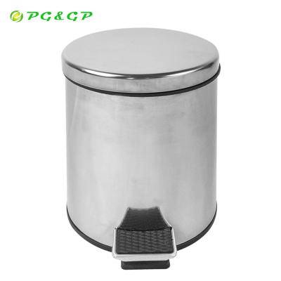 China Pretty Pedal Cheap Column Trash Can Indoor Standard Touchless Nordic Cover Rolling Type for sale